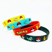 Load image into Gallery viewer, Pokemon Silicone Bracelet Pocket Elf Pikachu Kids Cartoon Figure Toys Bracelet Children&#39;s Wristband Bracelet Gfts
