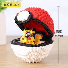 Load image into Gallery viewer, Pokemon Ball Blocks Micro Building  Small Particles Mini  Assembled Pikachu Toy Educational Toys
