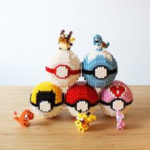 Load image into Gallery viewer, Pokemon Ball Blocks Micro Building  Small Particles Mini  Assembled Pikachu Toy Educational Toys
