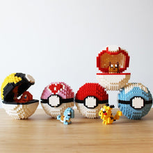 Load image into Gallery viewer, Pokemon Ball Blocks Micro Building  Small Particles Mini  Assembled Pikachu Toy Educational Toys
