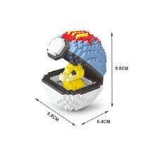 Load image into Gallery viewer, Pokemon Ball Blocks Micro Building  Small Particles Mini  Assembled Pikachu Toy Educational Toys
