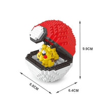 Load image into Gallery viewer, Pokemon Ball Blocks Micro Building  Small Particles Mini  Assembled Pikachu Toy Educational Toys
