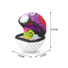 Load image into Gallery viewer, Pokemon Ball Blocks Micro Building  Small Particles Mini  Assembled Pikachu Toy Educational Toys
