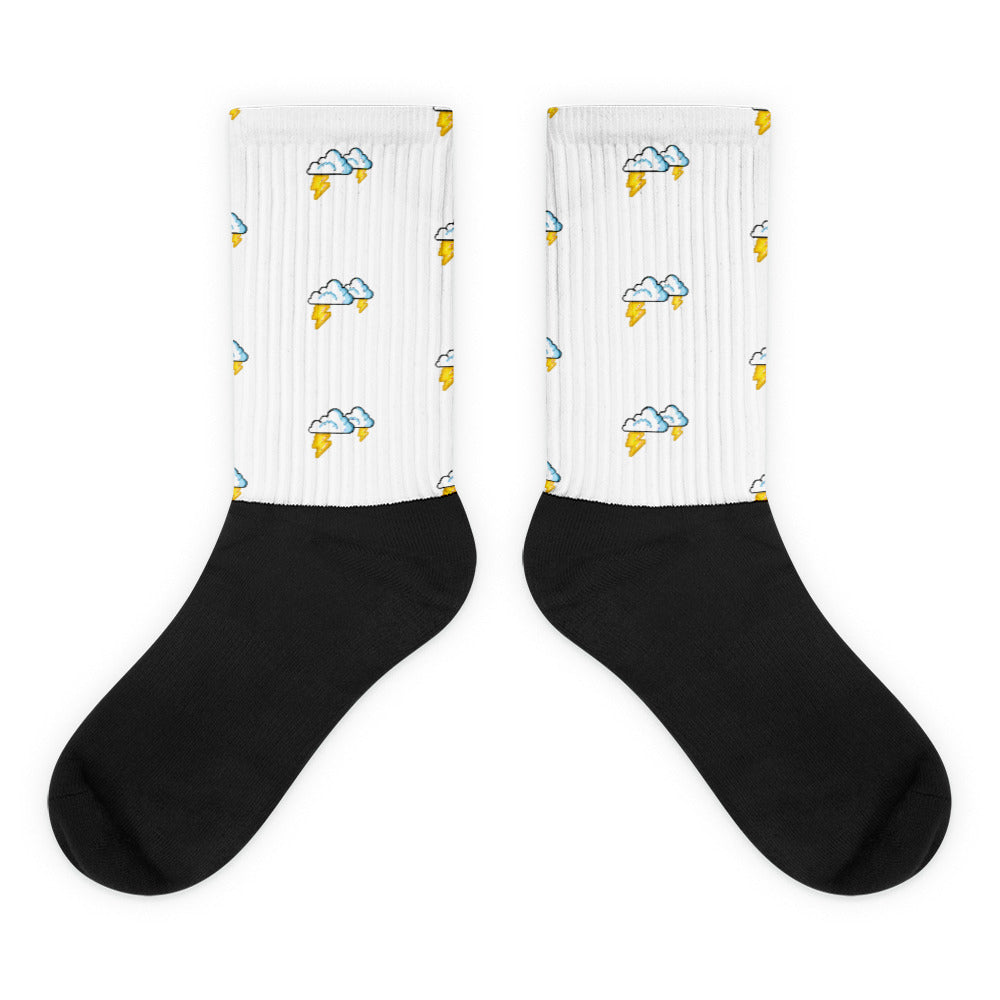 Love Rainy Day Pixel Socks