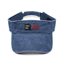 Load image into Gallery viewer, Love-Love-Pizza Pixel Denim Visor
