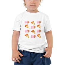 Load image into Gallery viewer, &quot;Toddler Pixelicious Pizza &amp; Chocolate T-Shirt!&quot;
