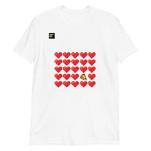 Load image into Gallery viewer, Love-Love-Pizza Pixel T-Shirt
